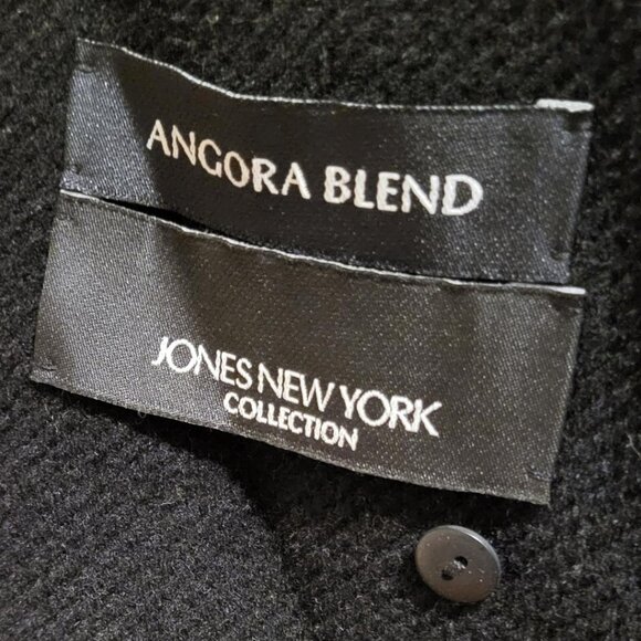 "JONES NEW YORK COLLECTION" WOMENS RIBBED ANGORA WOOL LONG COAT - SIZE 10 - NWT - Picture 7 of 7